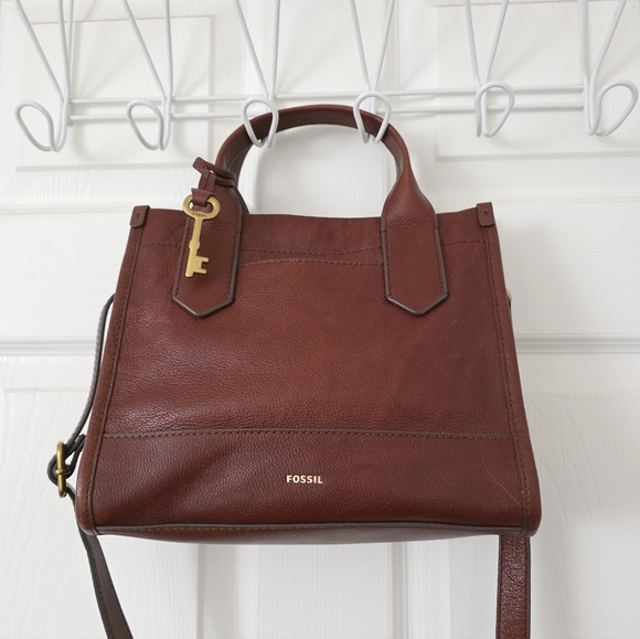 Almost New Fossil Kyler Satchel Crossbody Satchel - Picture 7 of 11